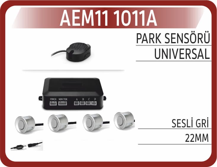 PARK SENSÖRÜ SESLİ GRİ 22MM