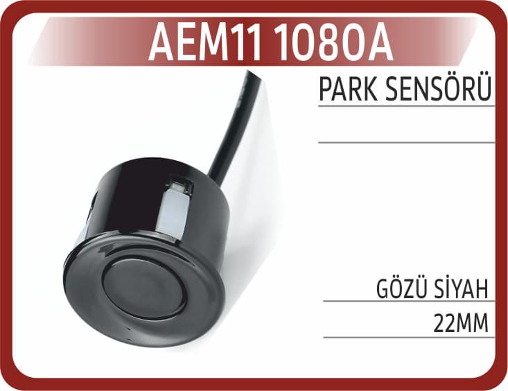 PARK SENSÖRÜ GÖZÜ SİYAH 22MM