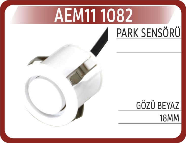 PARK SENSÖRÜ GÖZÜ BEYAZ 18MM