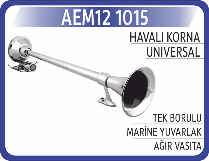 HAVALI KORNA TEK BORULU MARİNE YUVARLAK