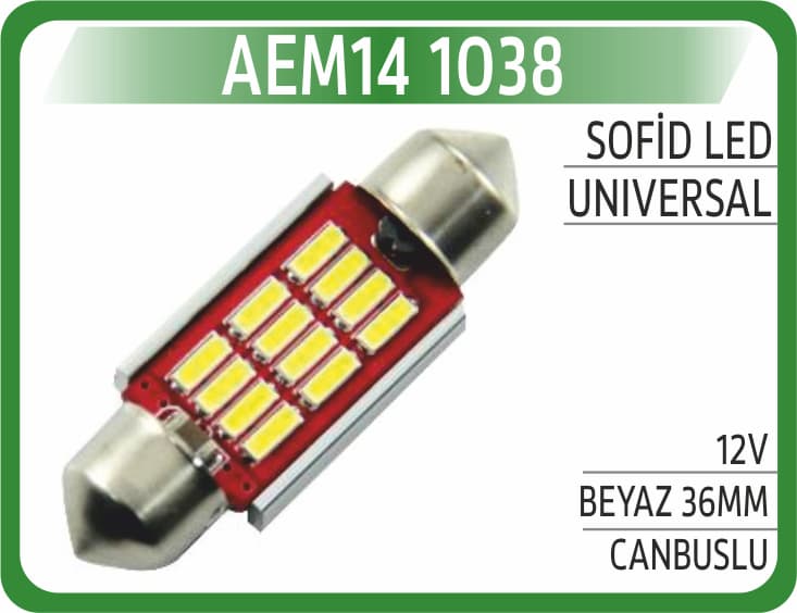 SOFİT LED 12V BEYAZ CANBUSLU 36MM