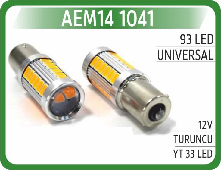 93 LED 12V TURUNCU YT 33LED