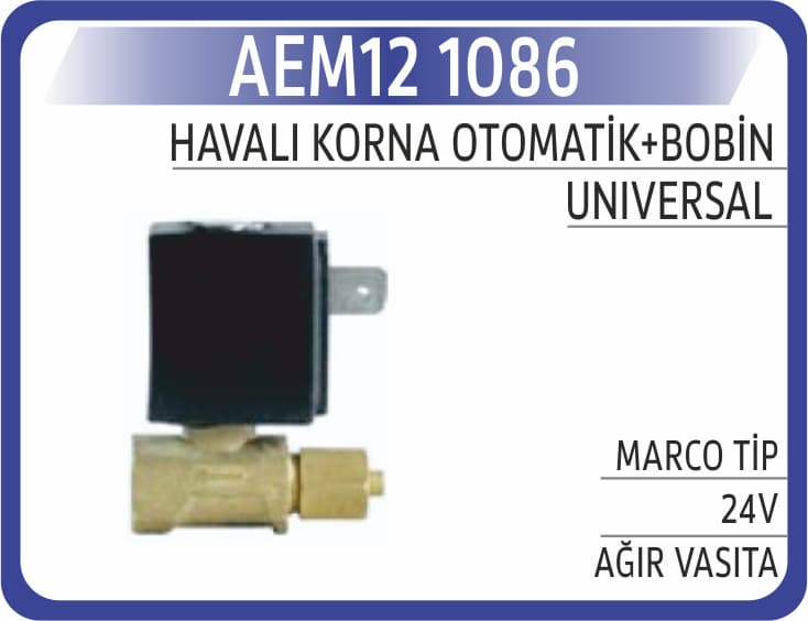 HAVALI KORNA OTOMATİK+BOBİN MARCO TİP 24V