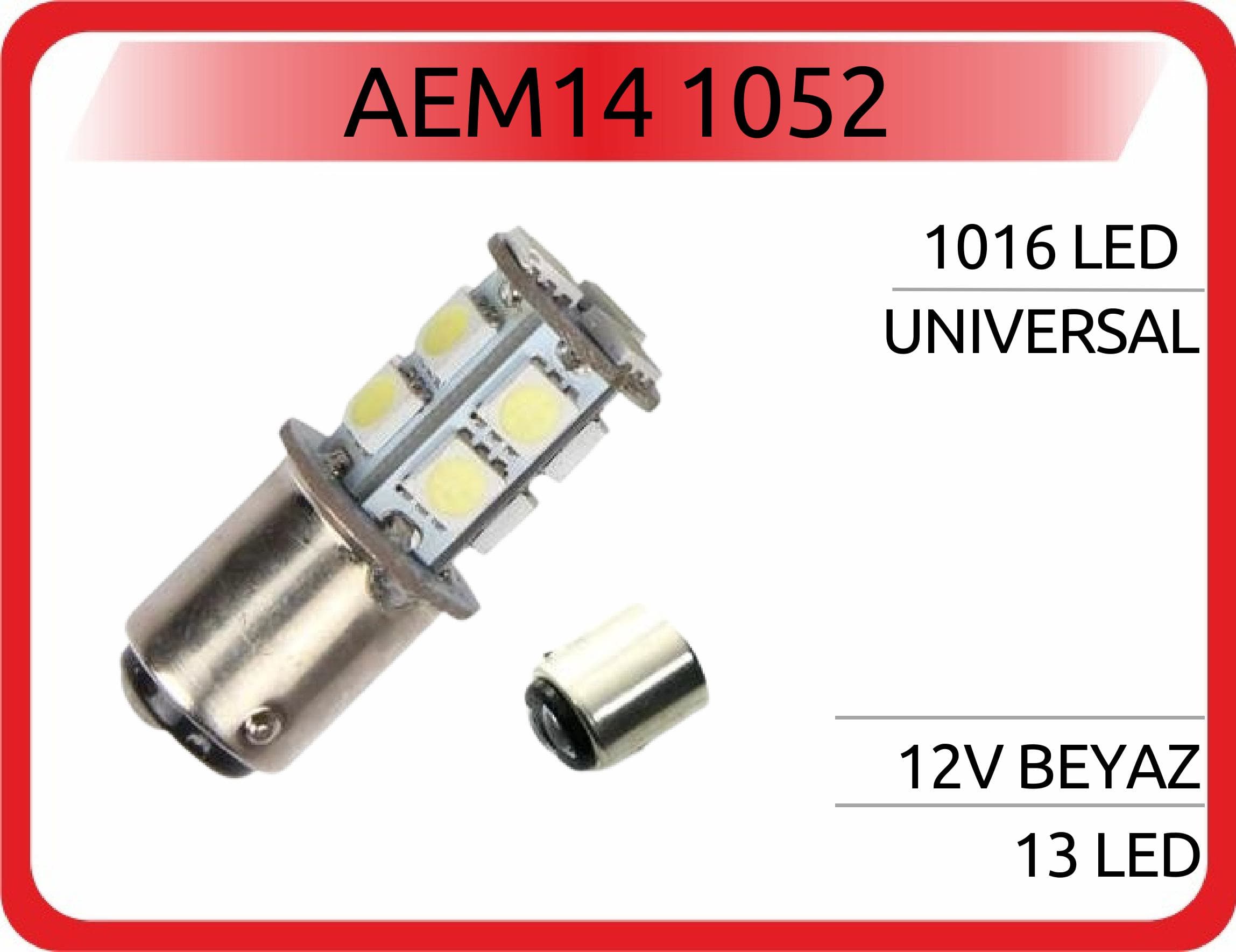 1016 LED 12V BEYAZ 13LED