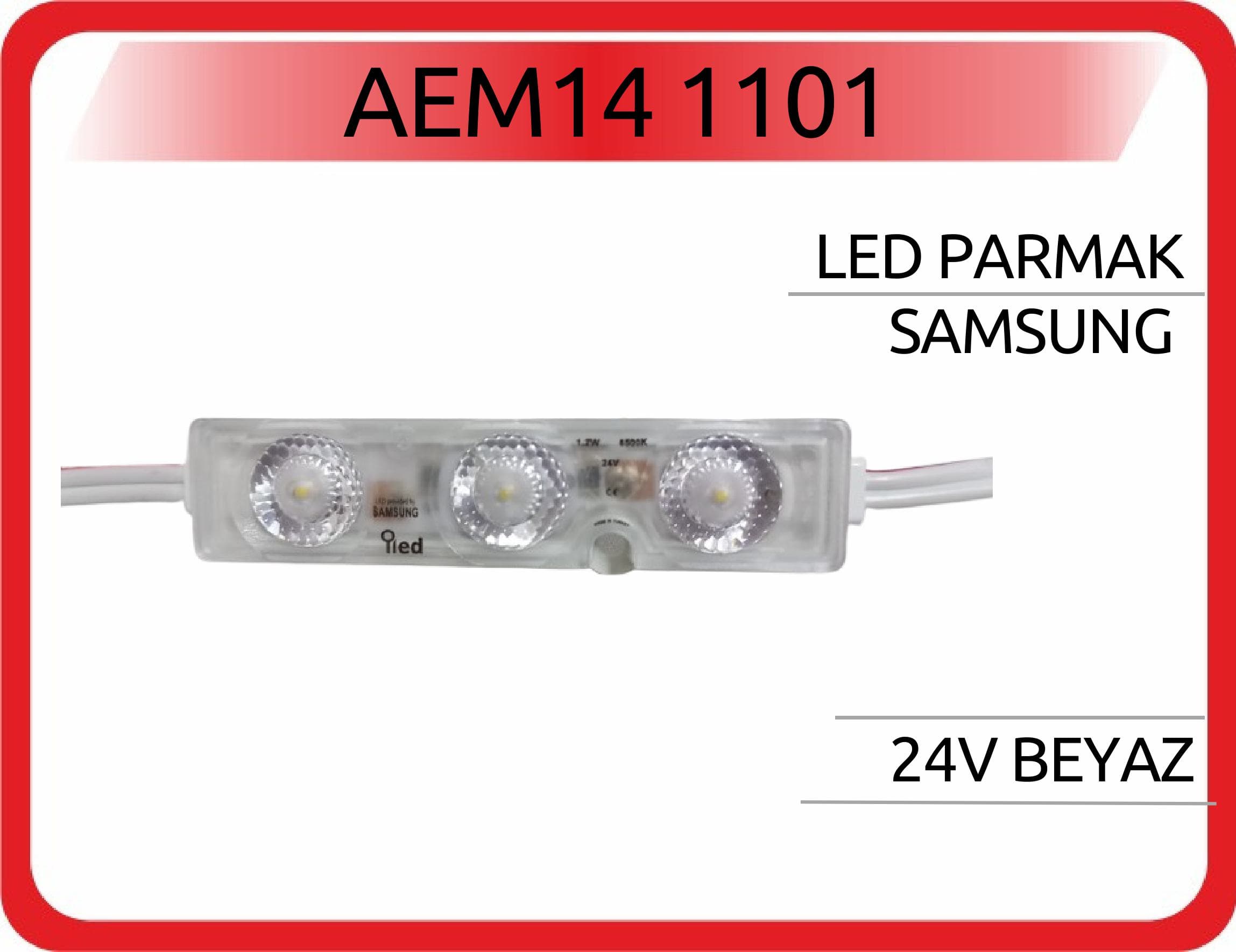 LED PARMAK 3LÜ BEYAZ SAMSUNG 24V