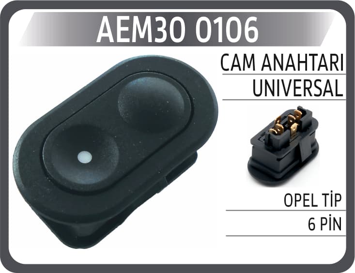 CAM ANAHTARI UNIVERSAL OPEL TİP 6 PİN