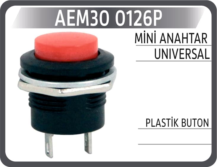 MİNİ ANAHTAR UNIVERSAL PLASTİK BUTON