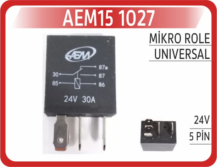 MİKRO ROLE 24V 5PİN