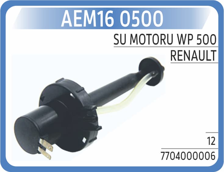 SU MOTORU WP 500 RENAULT 12