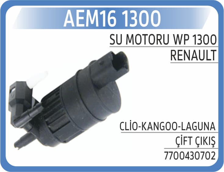 SU MOTORU WP 1300 CLİO-KANGOO-LAGUNA ÇİFT ÇIKIŞ