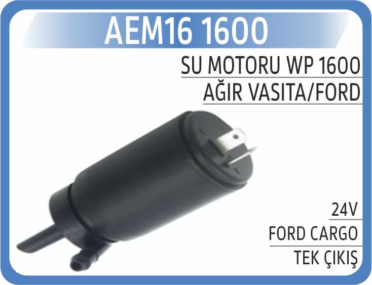 SU MOTORU WP 1600 24V FORD CARGO TEK ÇIKIŞ