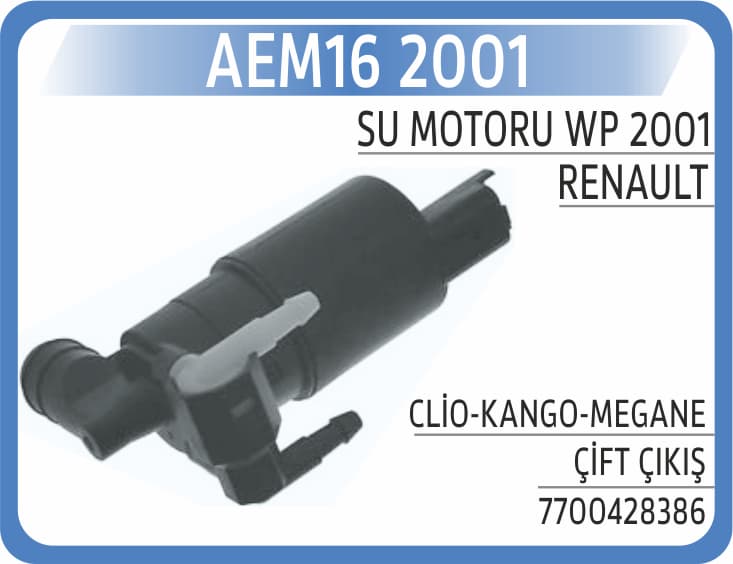 SU MOTORU WP 2001 CLİO-KANGO-MEGANE ÇİFT ÇIKIŞ