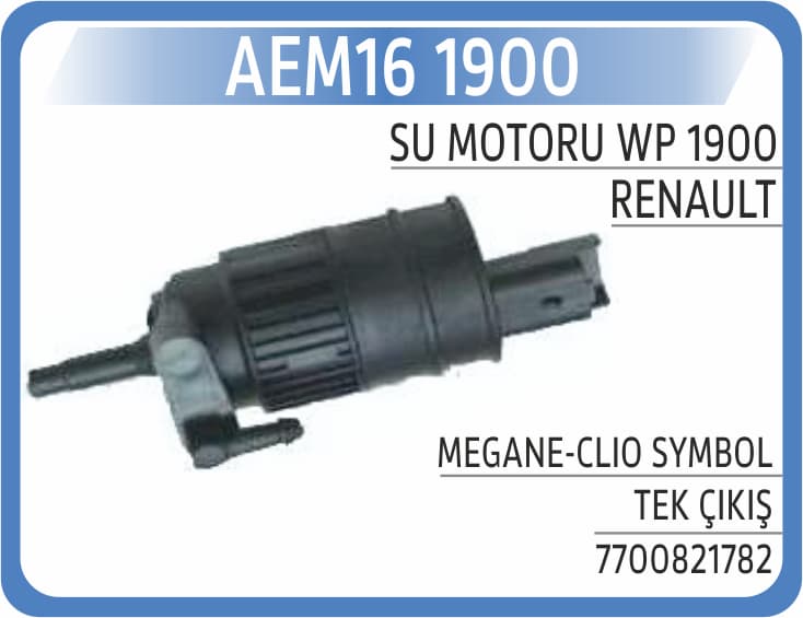 SU MOTORU WP 1900 MEGANE-CLIO SYMBOL TEK ÇIKIŞ