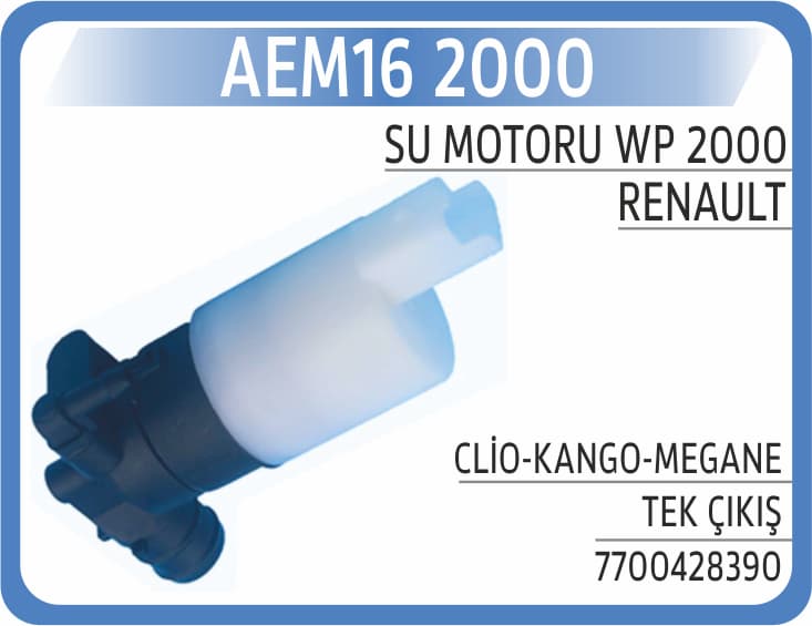 SU MOTORU WP 2000  CLİO-KANGO-MEGANE TEK ÇIKIŞ