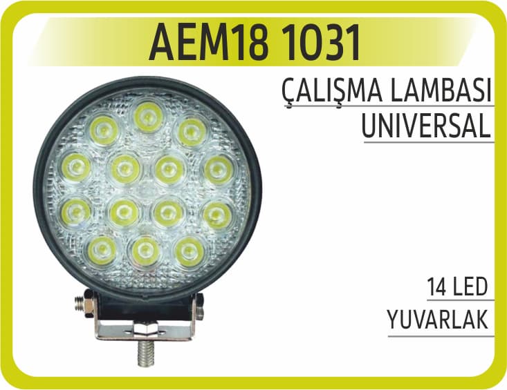 ÇALIŞMA LAMBASI 14 LED YUVARLAK