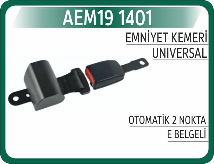 EMNİYET KEMERİ OTOMATİK 2 NOKTA - E BELGELİ