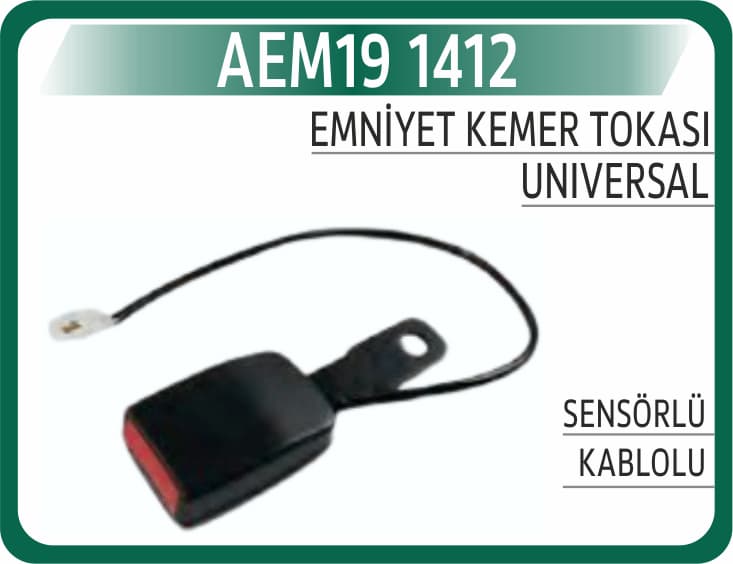 EMNİYET KEMER TOKASI SENSÖRLÜ - KABLOLU