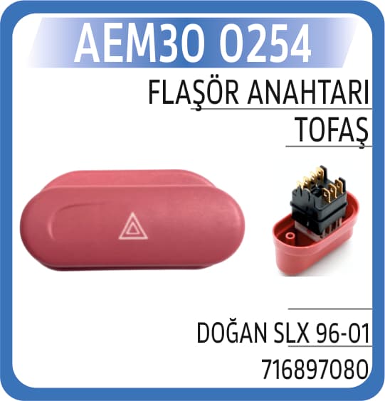 FLAŞÖR ANAHTARI TOFAŞ DOĞAN SLX 96-01