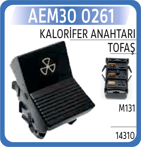 KALORİFER ANAHTARI TOFAŞ M131
