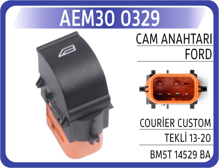 CAM ANAHTARI FORD COURİER CUSTOM SAĞ 13-20