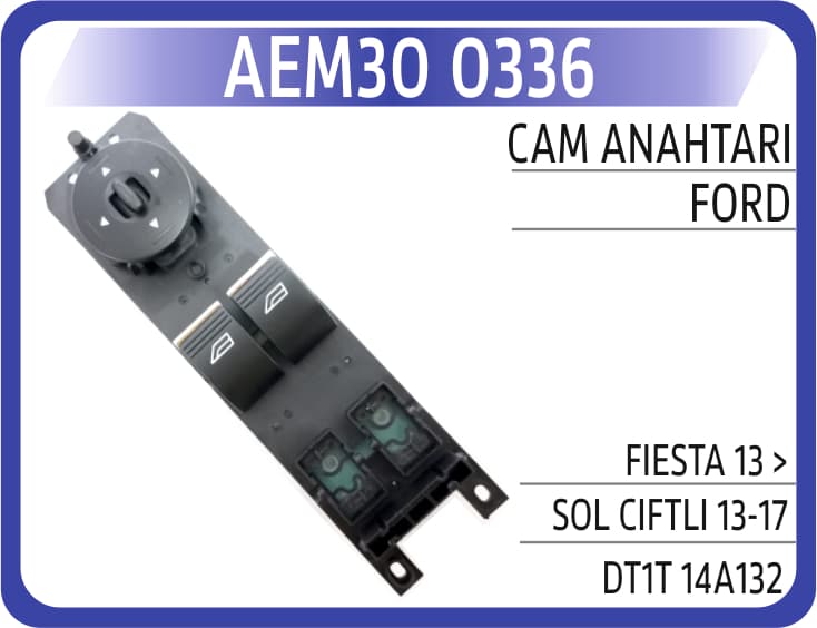 CAM ANAHTARI FORD FIESTA 13 > SOL CIFTLI 13-17