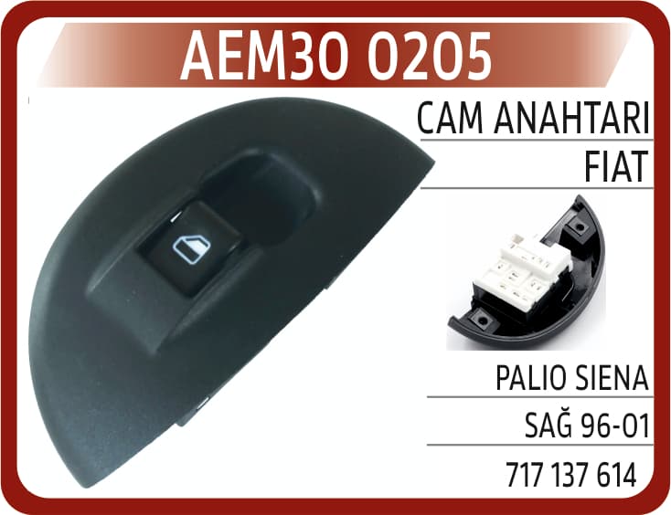 CAM ANAHTARI FIAT PALIO SIENA SAĞ 96-01