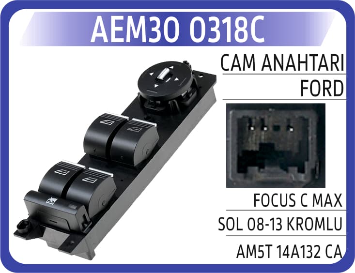 CAM ANAHTARI FORD FOCUS C MAX SOL 08-13 KROMLU
