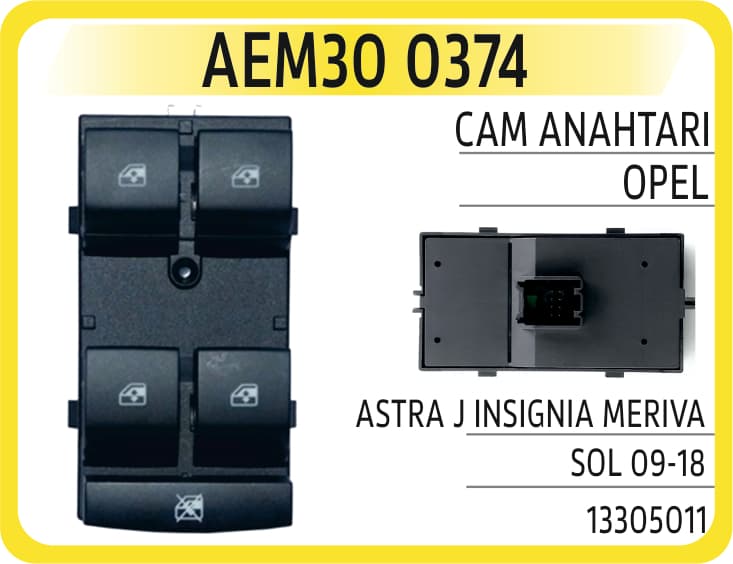 CAM ANAHTARI OPEL ASTRA J INSIGNIA MERIVA SOL 09-1