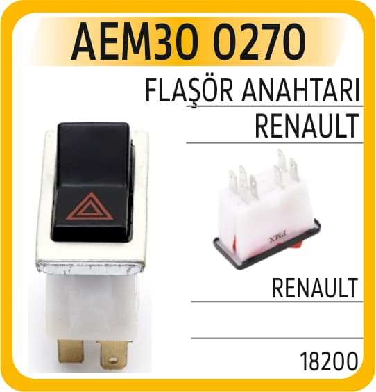 FLAŞÖR ANAHTARI RENAULT RENAULT
