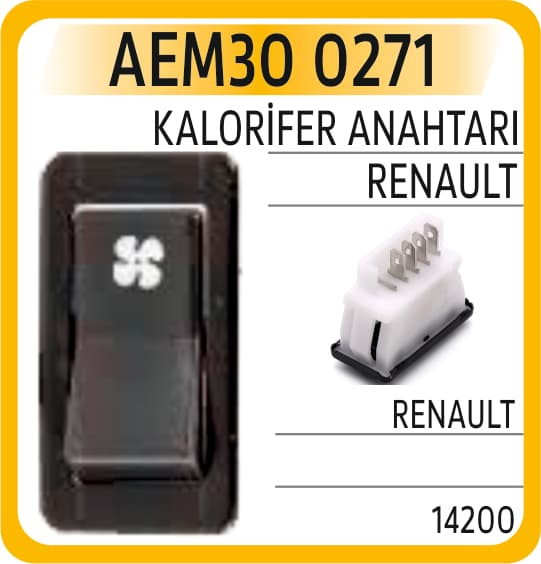 KALORİFER ANAHTARI RENAULT RENAULT