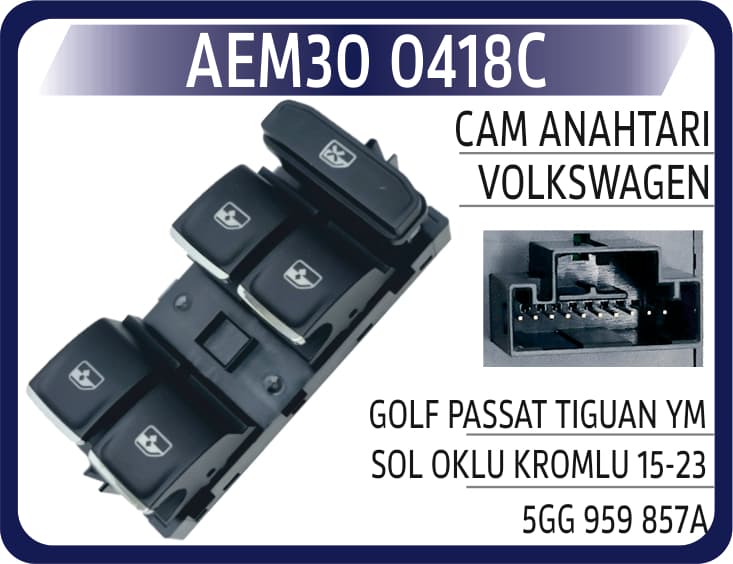 CAM ANAHTARI VW GOLF PASSAT TIGUAN YM SOL OKLU KRO