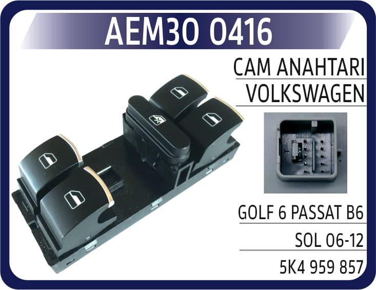 CAM ANAHTARI VW GOLF 6 PASSAT B6 SOL 06-12