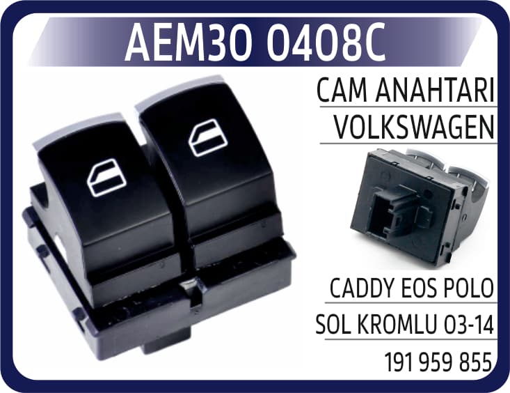 CAM ANAHTARI VW CADDY EOS POLO SOL KROMLU 03-14