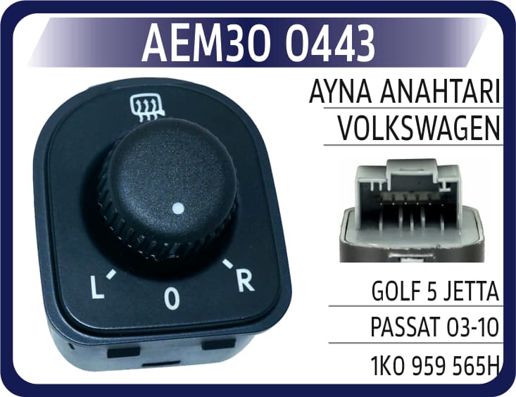 AYNA ANAHTARI VW GOLF 5 JETTA PASSAT 03-10