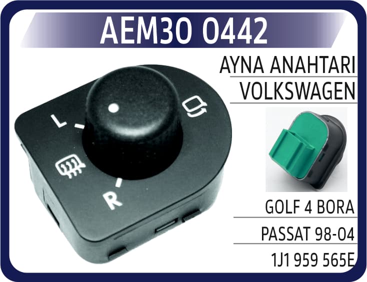 AYNA ANAHTARI VW GOLF 4 BORA PASSAT 98-04