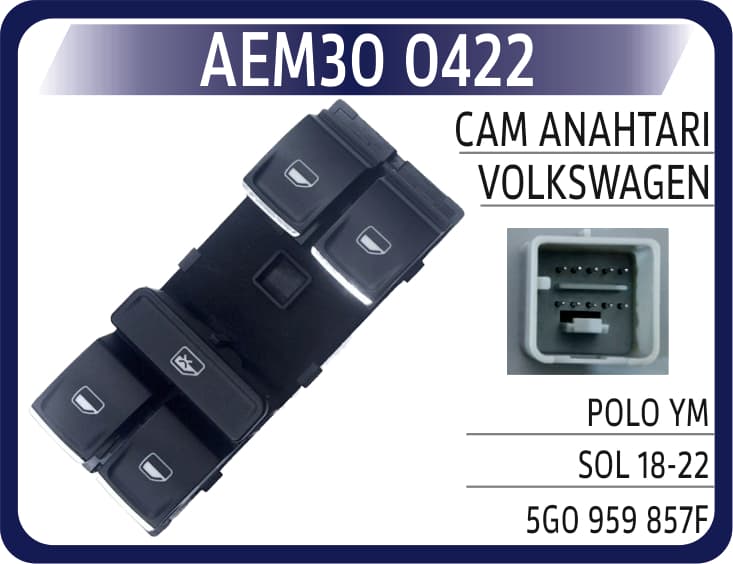 CAM ANAHTARI VW POLO YM SOL 18-22