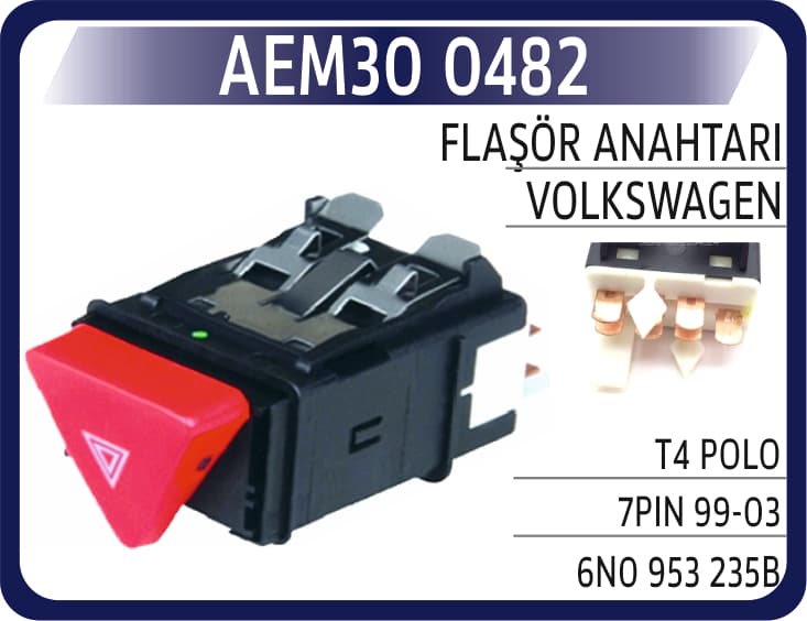 FLAŞÖR ANAHTARI VW T4/ POLO 7PIN 99-03