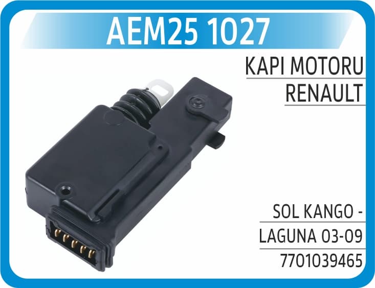MERKEZİ KİLİT MOTOR RENAULT 19 SOL