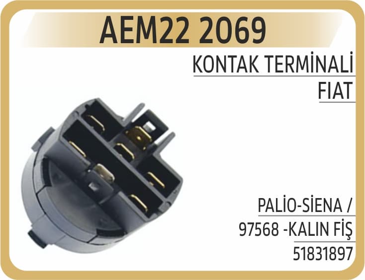 KONTAK TERMİNALİ PALİO-SİENA /97568 -KALIN FİŞ