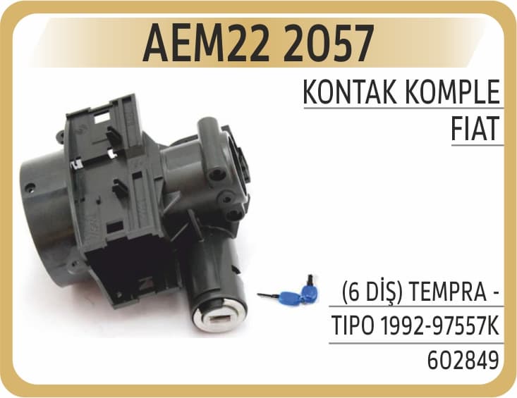 KONTAK KOMPLE (6 DİŞ) TEMPRA - TIPO 1992-97557K