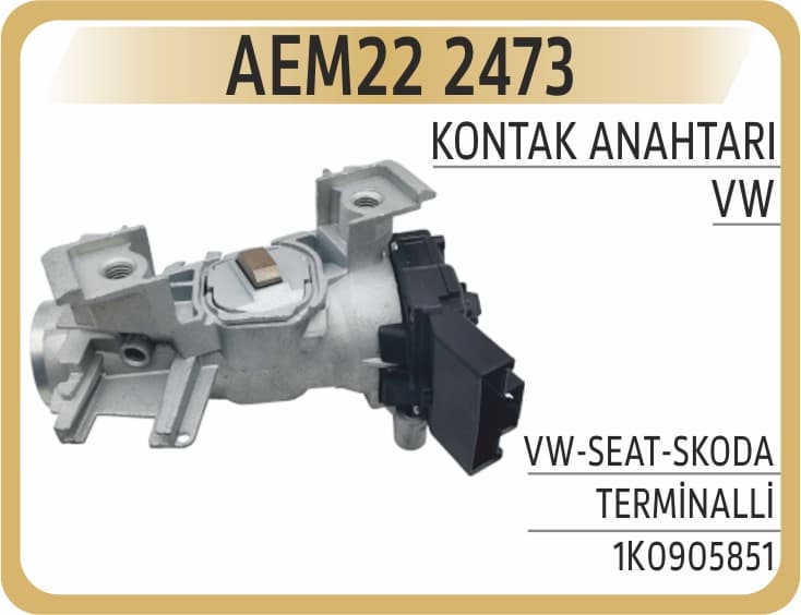 KONTAK ANAHTARI VW-SEAT-SKODA TERMİNALLİ